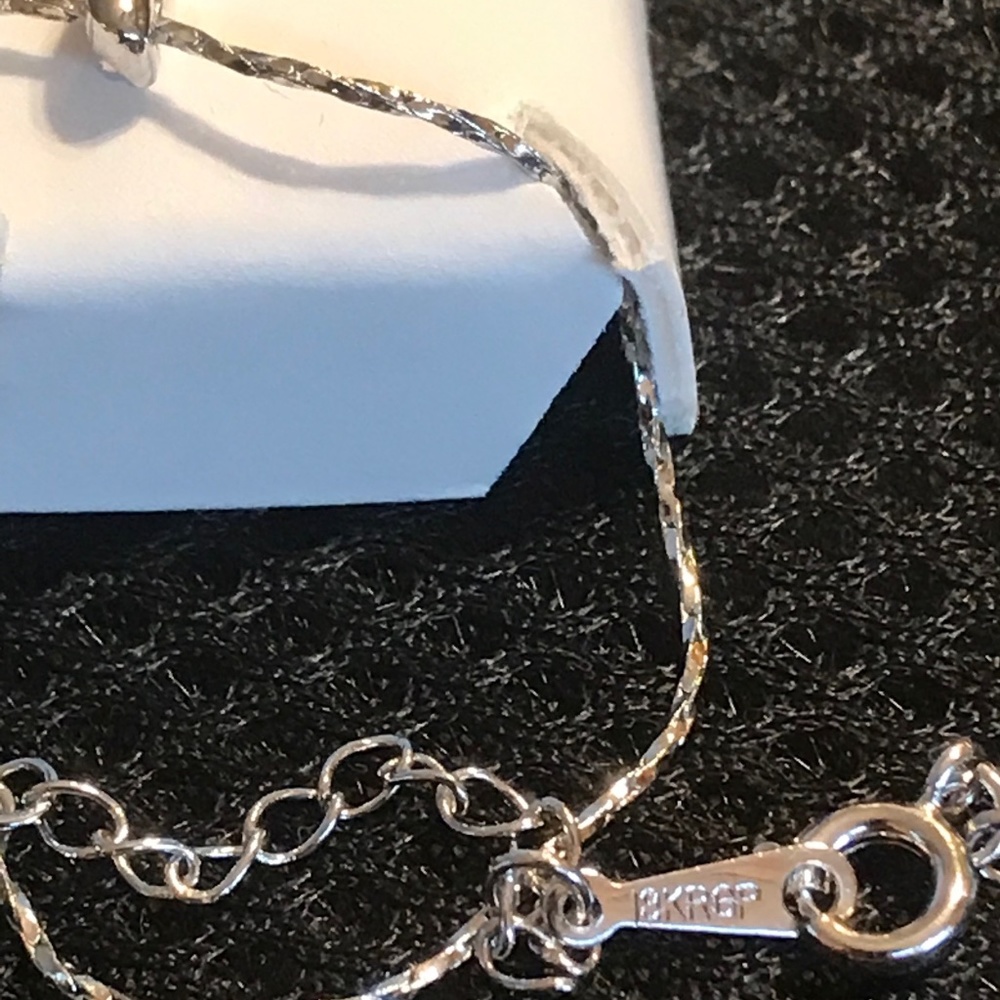 18K RGP CZ necklace - Picture 2 of 2